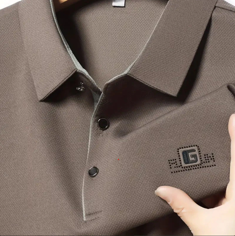 [Compra 5, paga solo 3] Kit de polo Valder Premium para hombre en seda morera, poliéster y elastano